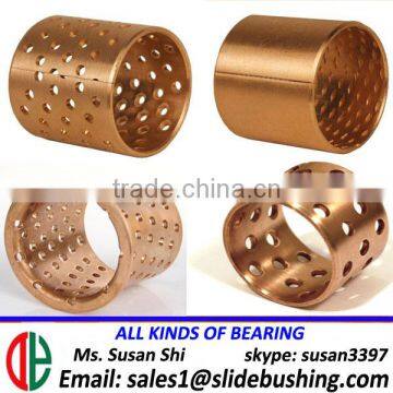 WF-WB802 FB092F FBB092 Wrapped bronze bushing flanged with oil holes HB125 HB150 hardness bearing