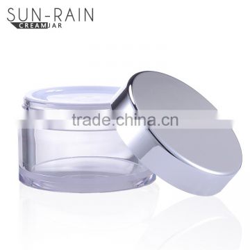 High quality custom cosmetic cream empty round colorful eco-friendly pet plastic jars