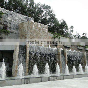 Outdoor RGB Led Light Decorative Wall Fountain