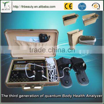 Newest TCM meridians health quantum magnetic electrode pads electronic massage analyzer