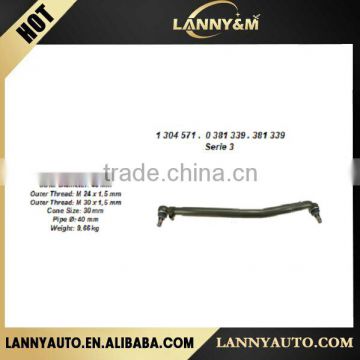 Chinese Supplier Truck Spare Parts Steering Drag Link for scania truck 1304571 0381339 381339