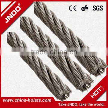 6x19 fc galvanized steel wire rope