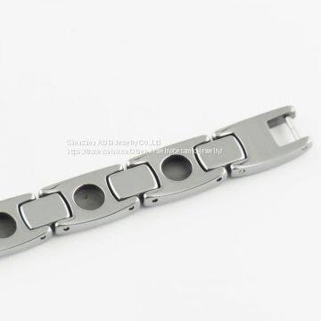 Tungsten Carbide Health Ceramic Bracelet Jewelry With Link photo-4