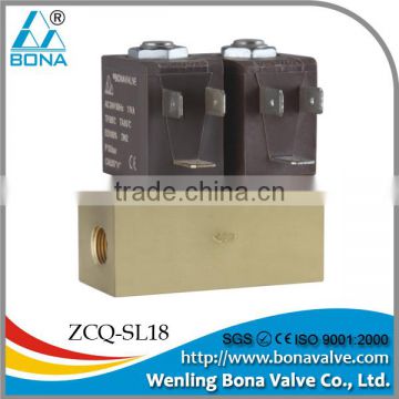 Female 1/4 brass welding machine DC 12V 24V steam solenoid valve ZCQ-SL18