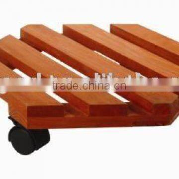 FSC Wooden Hexagonal Plant Mover with BSCI in factory for wholesale