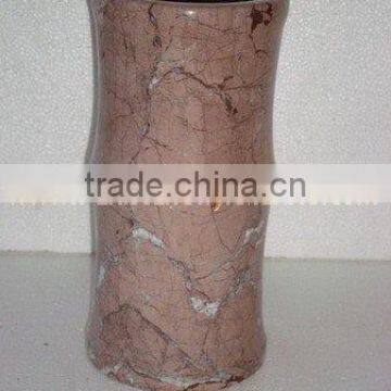 BEAUTIFUL MARINA PINK MARBLE FLOWER VASES