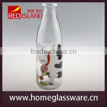 1L Milk Glass Bottle With Tin Lid 2016 New Priducts photo-2