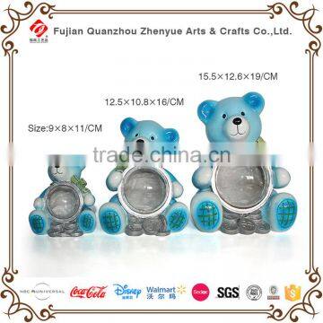 Cute polyresin bear shaped money box