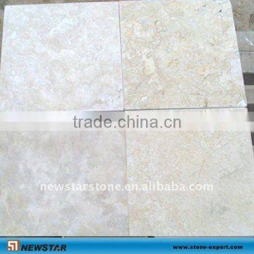 tumbled white travertine