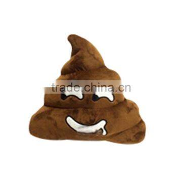 Custom 100% Cotton Soft Plush Poop Shaped Emoji Pillow photo-4