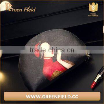 Custom Luxury Fashion Shiny Bling Leather pu Cosmetic Bag photo-2