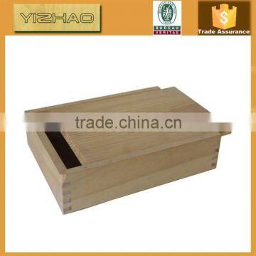 Custom wood box sliding lid,unfinished wood box with sliding lid