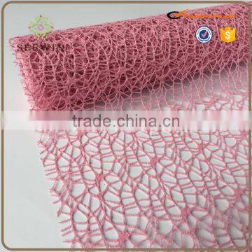 2016 hot sale stiff /hardness big spider mesh for floral pack