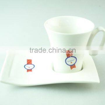 unique porcelain coffee cup and saucer , wholesale coffee cup and saucer in stock