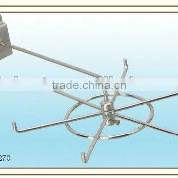 Supermarket metal display hat rack