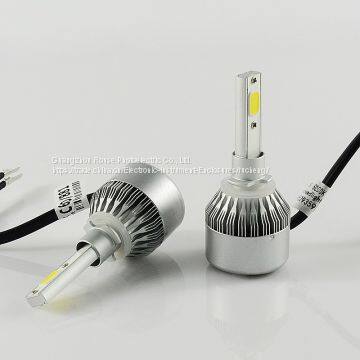 Car Accessories C6 880 881 h27 cob 30W/Bulb(60W/Set) 6400lm/set(3200lm/b LED COB H7 LED Headlight Bulbs Hi/Lo