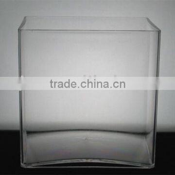 Indoor Clear Plastic Cylinder Vase ( Cube ) Acrylic Vase/flower Pot photo-4