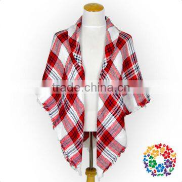 Oversize Ladies Clothes Top Plaid Patterns Shawl Wrap Scarfs Pashmina Cashmere photo-2
