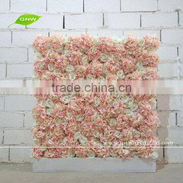 GNW FLW1508-2 Pink Hydrangea White Rose Dried Flower Wall Wedding Backdrop