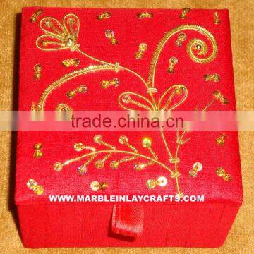 Decoration Zari Hand Embroidery Boxes