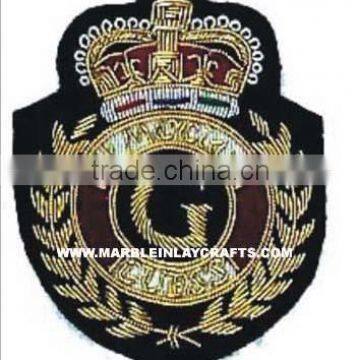 Hand Embroidery Bullion Badges