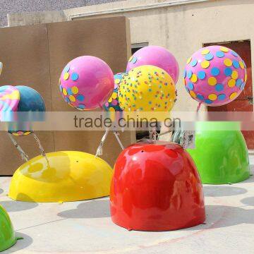 Outdoor fiberglass ball candy decoration