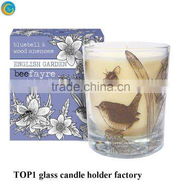 Bird magnetic glasses holder glass votive candle holders