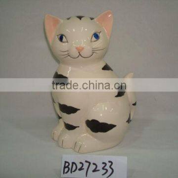 cat ceramic money box