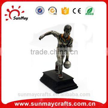 OEM hot sale cheap resin bowling trophy for decoration