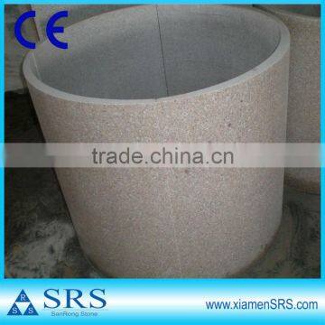 G681 Granite covering round hollow columns