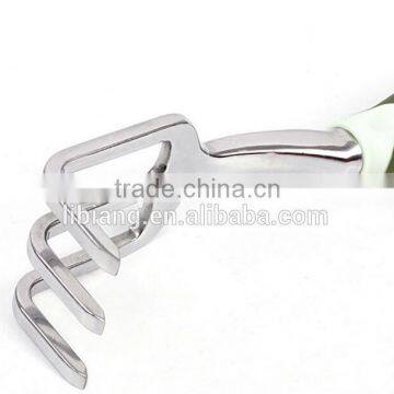 Three Teeth Mini Garden Hand Metal Rake photo-6