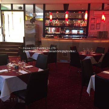 Customized Quality Restaurant Furniture Booth Table Chair Set photo-3