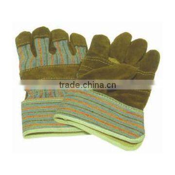 Cow split leather. welding working gloves