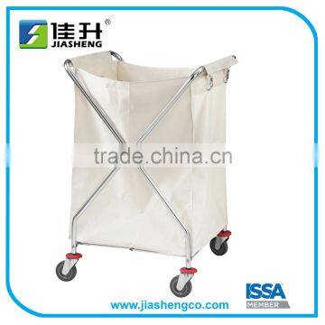 T631 X-Shape Plastic Foldable Laundry Cart photo-2