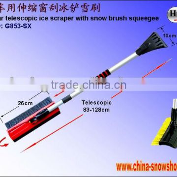 3-in-1 telescopic snow brush with ice scraper G853-SX