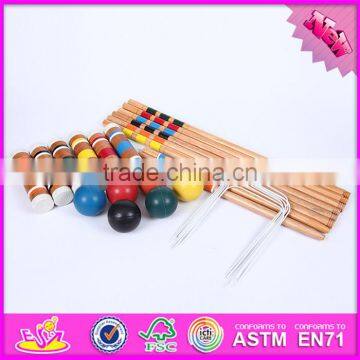2016 Wholesale Outdoor Children Wooden 6-player Croquet W01A167 photo-2