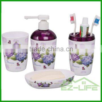 2017 best hot sale plastic bathroom set,bathroom accessory set