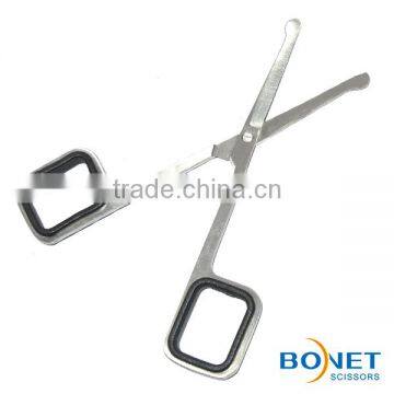 SEM0014 4-3/4'' Stain Polished Blades Square Handle Nose Hair Scissors