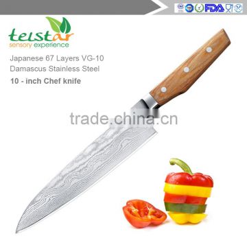 Easy to use and Reliable Carbon steel chef Knife Kitchen knife for industrial use , small lot order available