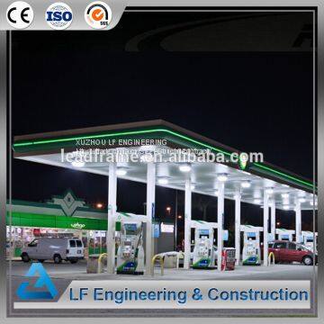 Galvanized and Prefab Steel Structure Petrol Station