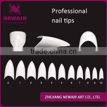 NEWAIR half cover nail tips Clear French Acrylic Artificial False Nails tips nail