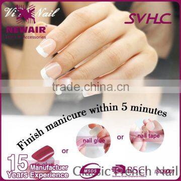 New Air Nail Art French Nail Tips With Glue Colorful photo-6