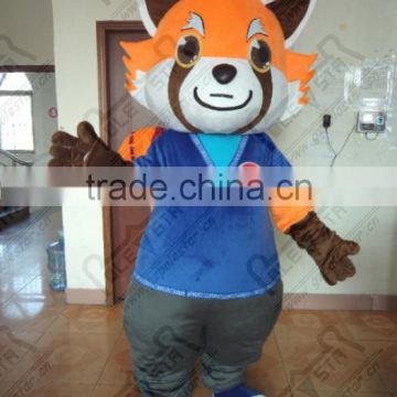 custom orange raccoon mascot costumes