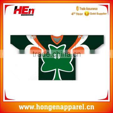 Hongen apparel 2017 profession hocket game uniform mighty ducks movie hockey jerseys Sublimation Ice Hockey jersey