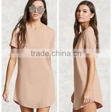 Women Mini Short Sleeve Casual T-Shirt Dress