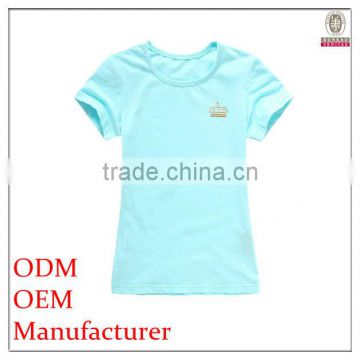 kids round neck t-shirt with sky blue color