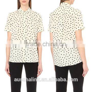 2016 New Design Ladies Woven Cheap Shirt Made in China photo-6