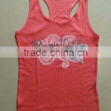 Ladies rib tank top