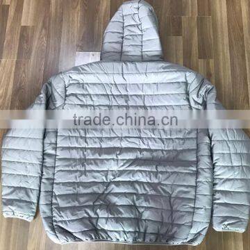Grey Color Men Padded Jacket Winter Coat for Men photo-3