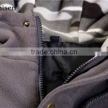 Hot Sale Cheap Warm Polar Fleece Men Camo Jackets photo-4